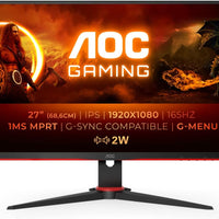AOC Gaming 27G2U - 27 Inch FHD 165Hz,1ms, IPS Height adjust, Speakers