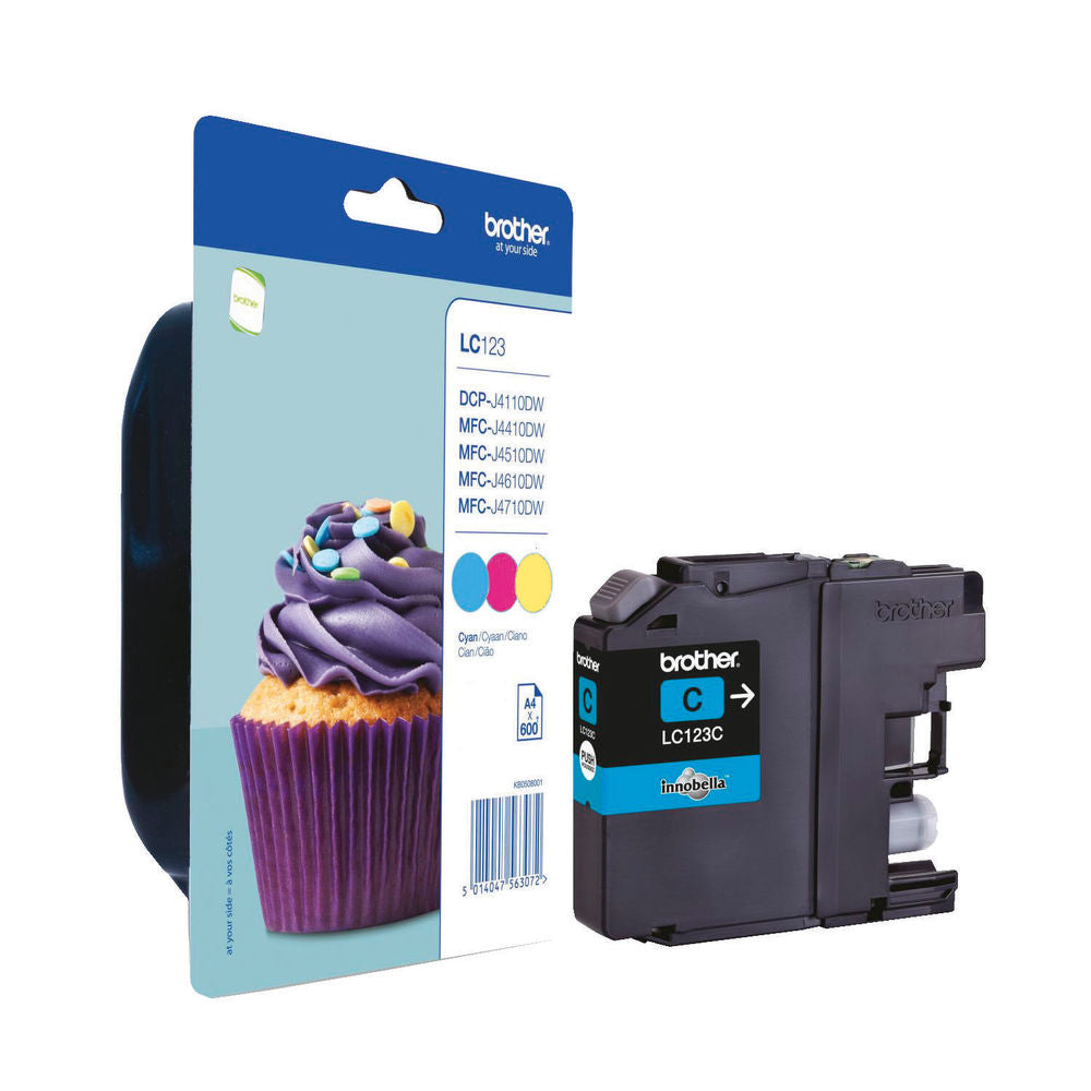 BROTHER INK CART RBW PK3 LC123RBWBP