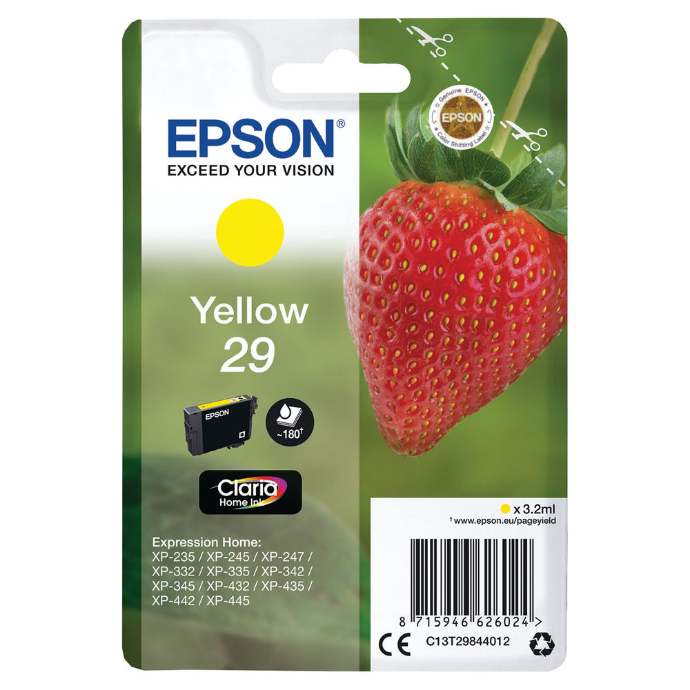 EPSON 29 YELLOW INKJET CARTRIDGE