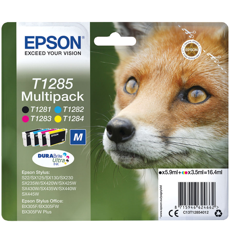 EPSON T1285 KCMY CARTRIDGE PACK