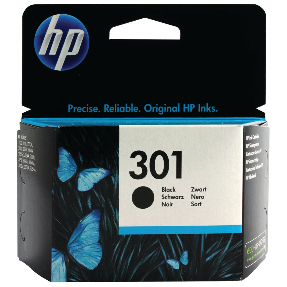 HP 301 INK CART BLK CH561EE PK