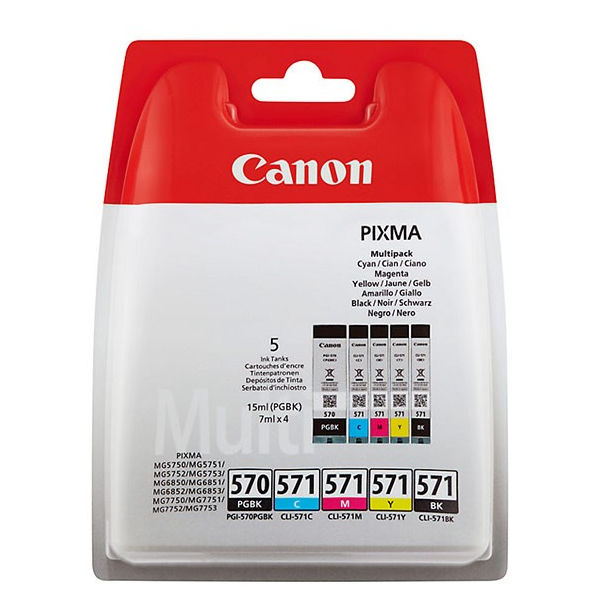 PGI-570/CLI-571 INK PGBK/C/M/Y/BK