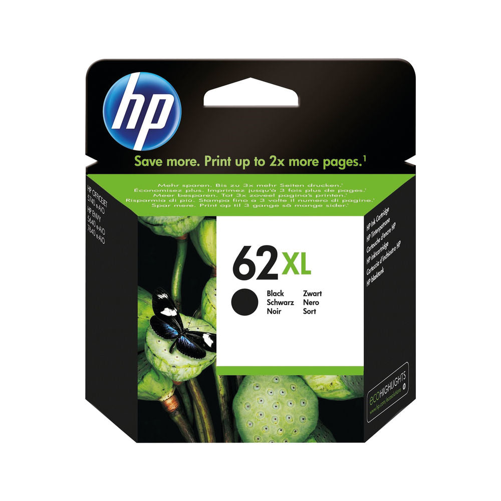 HP 62XL BLACK INK CARTRIDGE