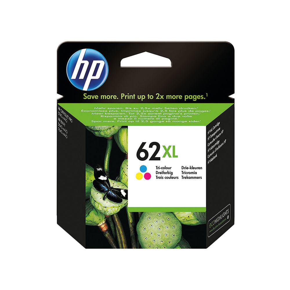 HP 62XL TRI-COLOR INK CARTRIDGE