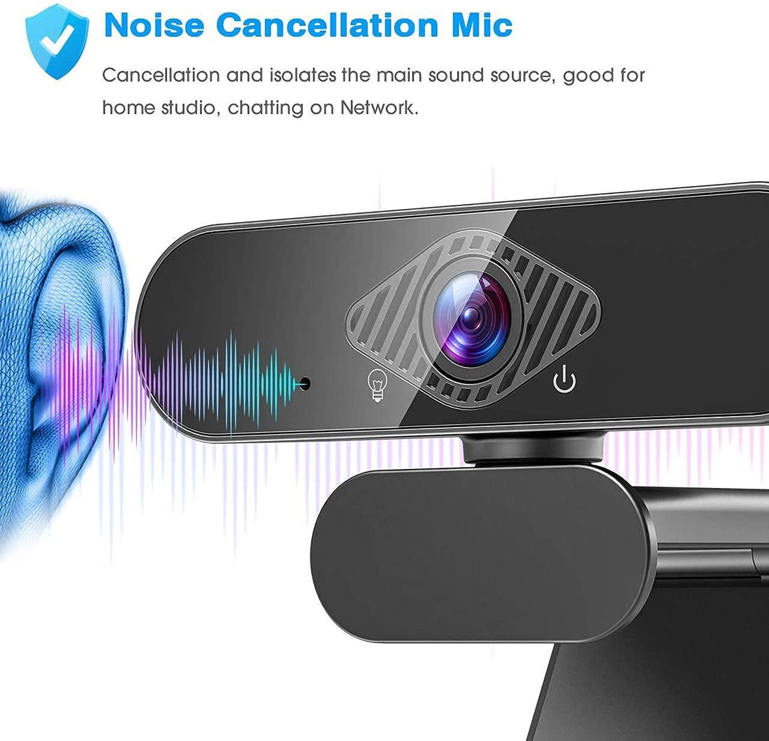 USB Webcam with Built-in Microphone
