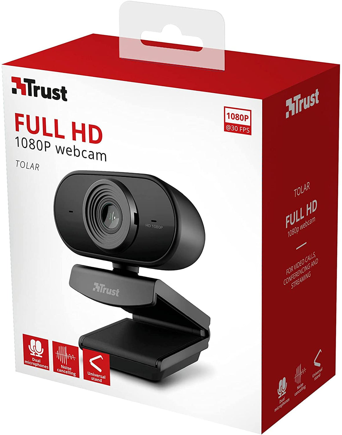 Trust USB Webcam with Built-in Dual Microphone