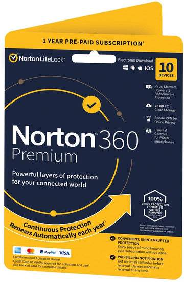 Norton Security 360 Standard 10-Device 1year | 2021 edition