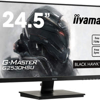 IIyama 24.5 G-Master Black Hawk Monitor with Speakers (VGA/HDMI/DP)