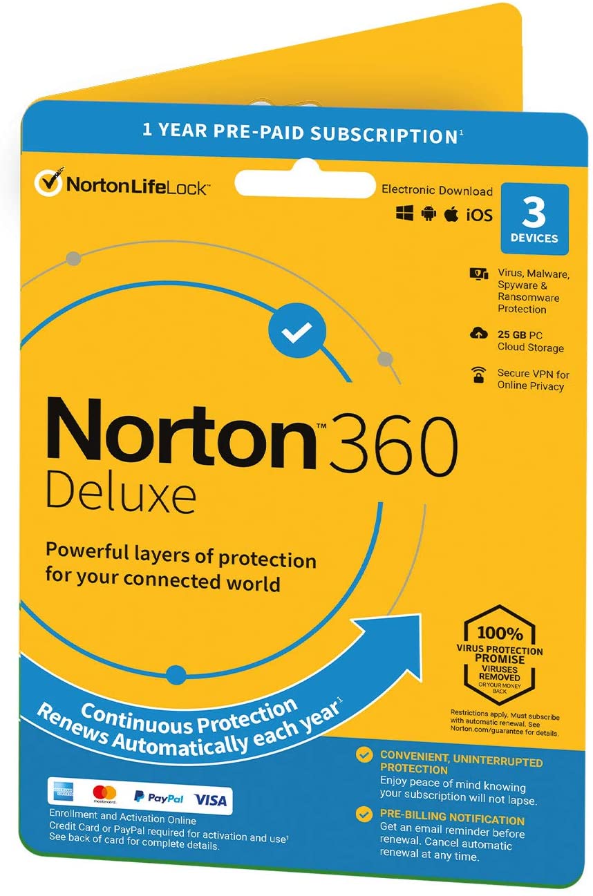 Norton Security 360 Standard 3-Device 1year | 2021 edition
