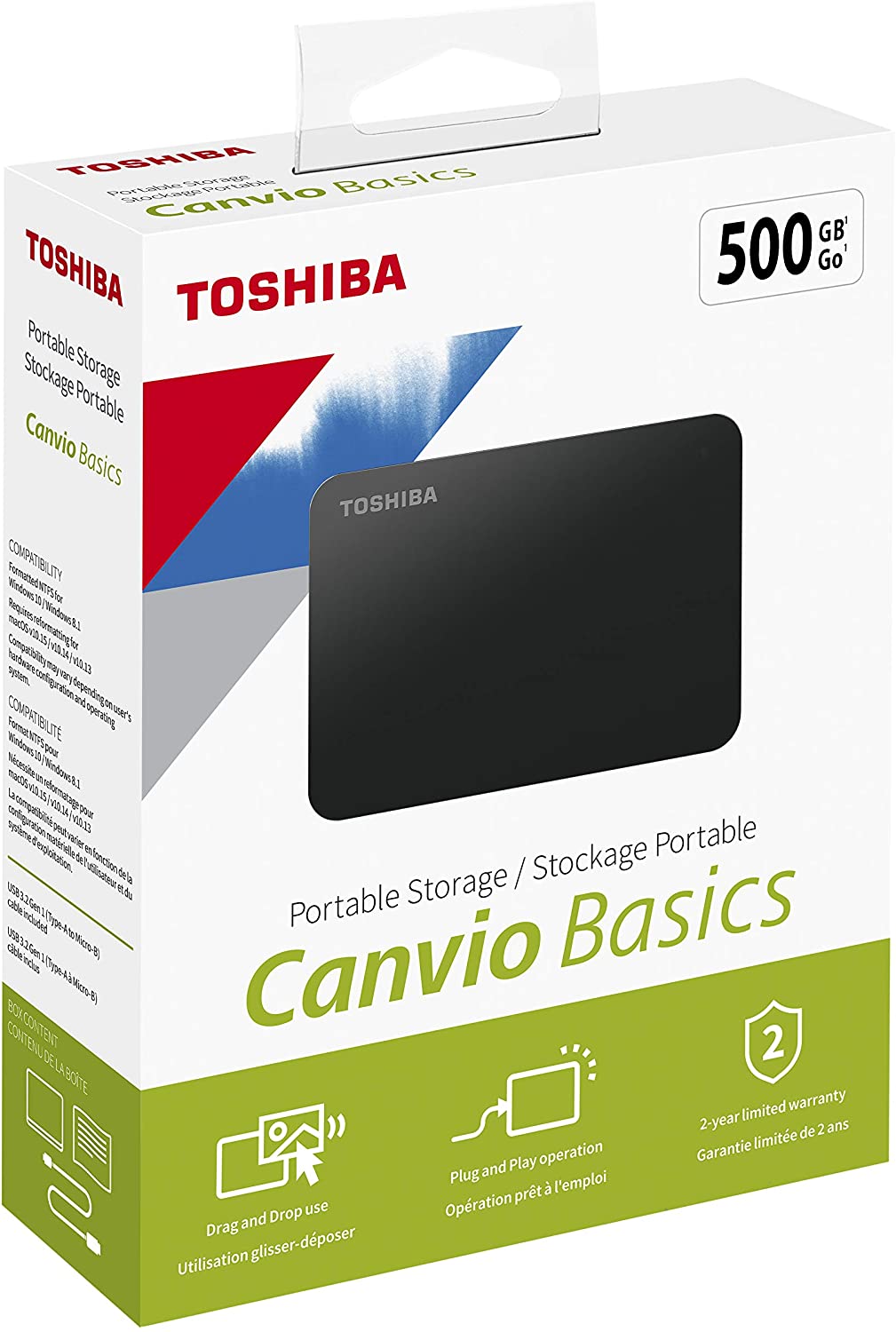 Toshiba Canvio Basics 500GB External Hard Drive