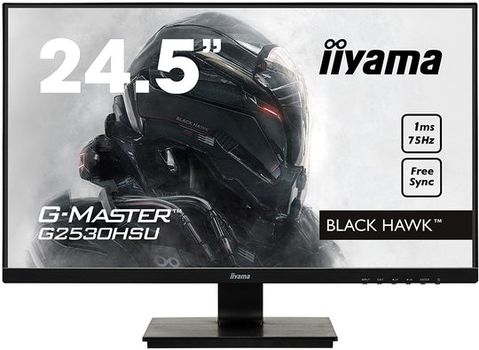 IIyama 24.5 G-Master Black Hawk Monitor with Speakers (VGA/HDMI/DP)