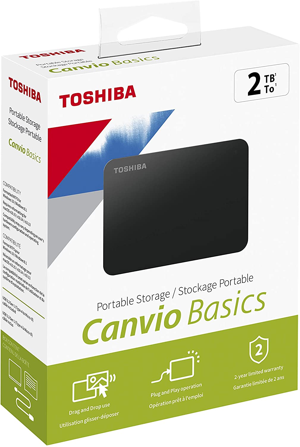 Toshiba Canvio Basics 2TB External Hard Drive