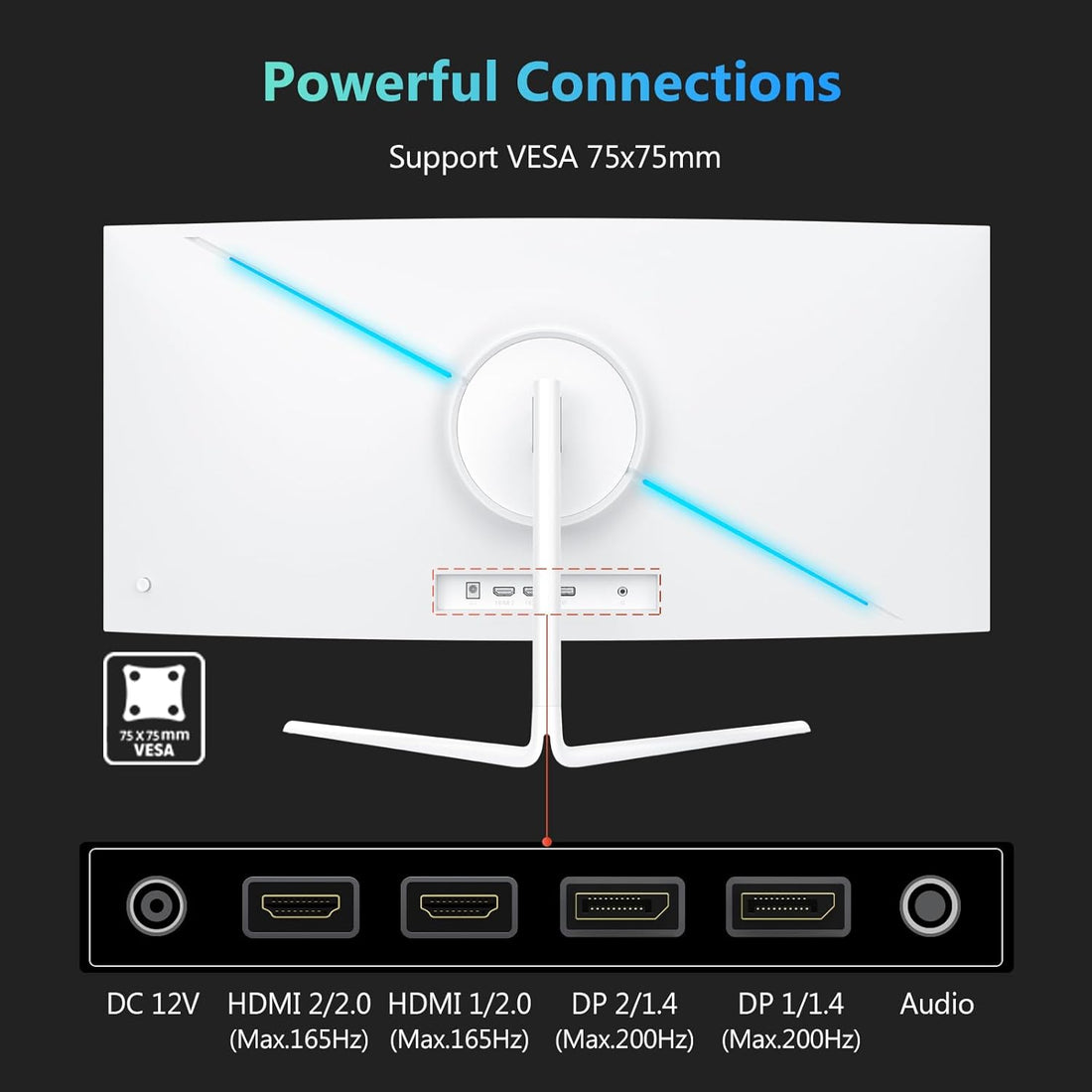 Z-EDGE UG30P 30" 200Hz White Curved Gaming Monitor