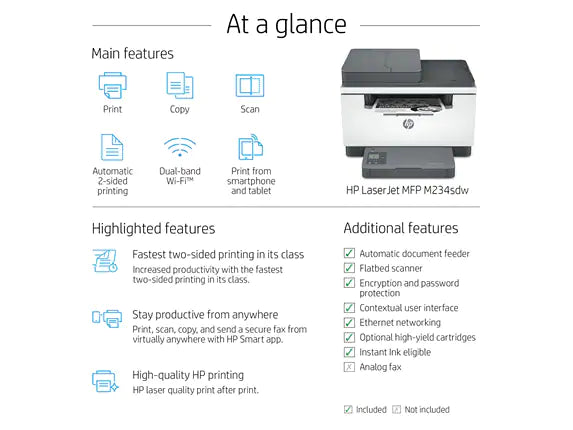 HP LaserJet MFP M234sdn Printer