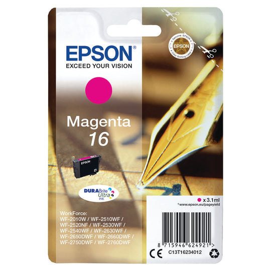 EPSON 16 MAGENTA INKJET CARTRIDGE