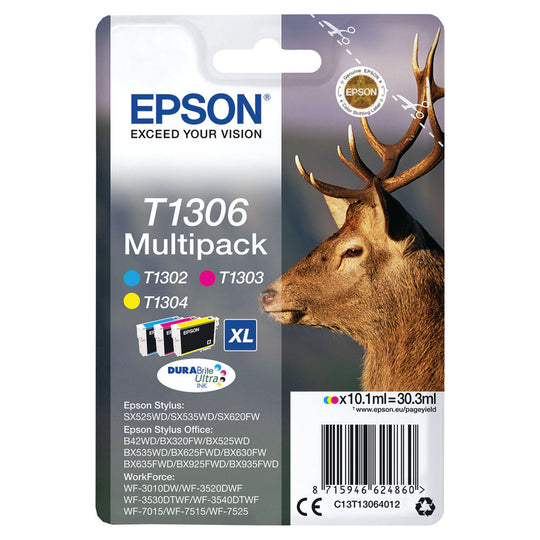 EPSON T1306 CMY XHY CARTRIDGE 3PACK