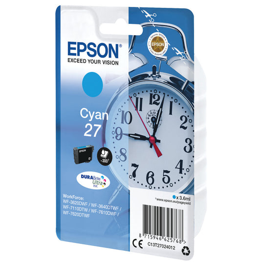 EPSON 27 CYAN INKJET CARTRIDGE