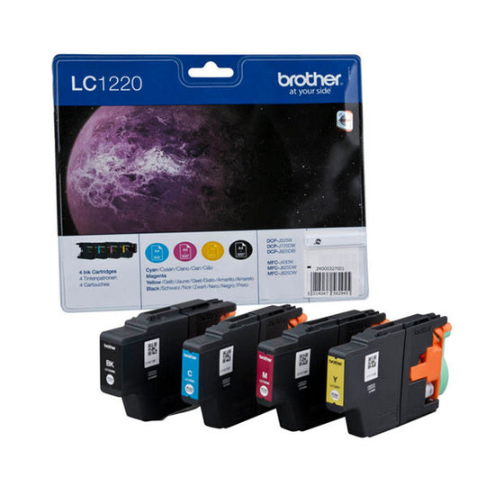 Brother LC1220 Cyan/Magenta/Yellow/Black Inkjet Cartridges (Pack of 4) LC1220VALBP