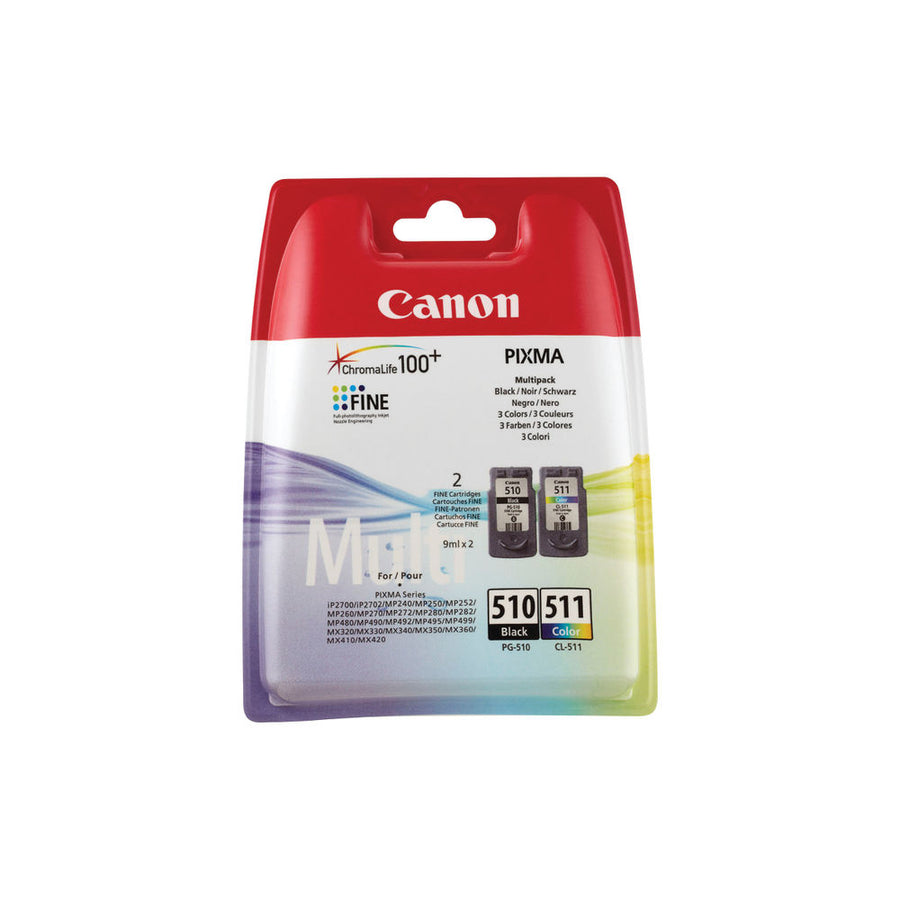 CANON PG-510/CL-511 IJ CART MPK BLK/COL 510 / 511