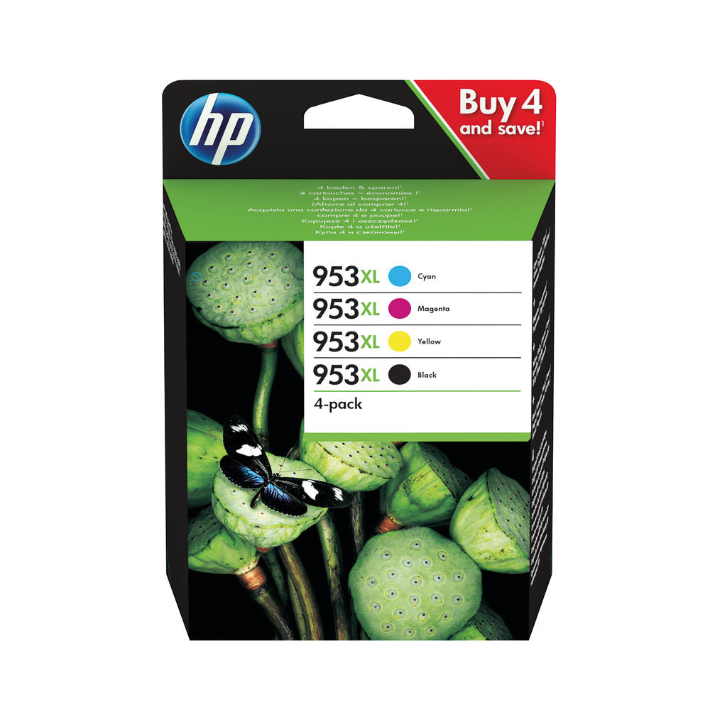 HP 953XL HY CMYK ORIGINAL INK CART PK4