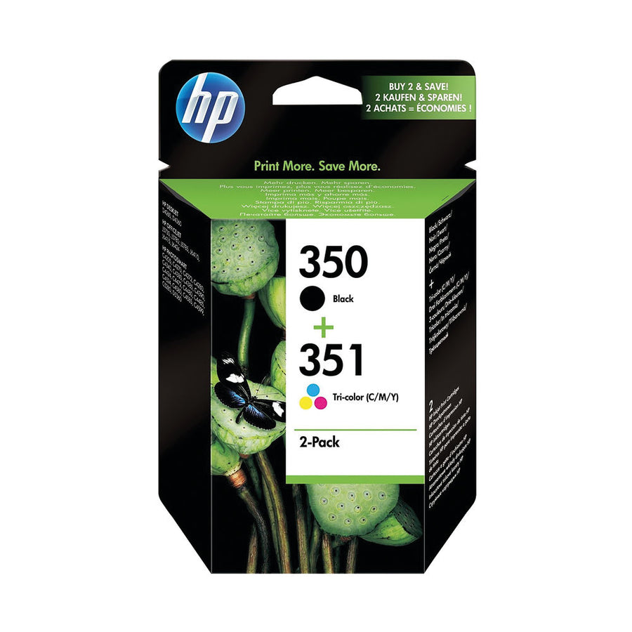 HP 350/351 Black /Cyan/Magenta/Yellow Ink Cartridges (Pack of 2) SD412EE