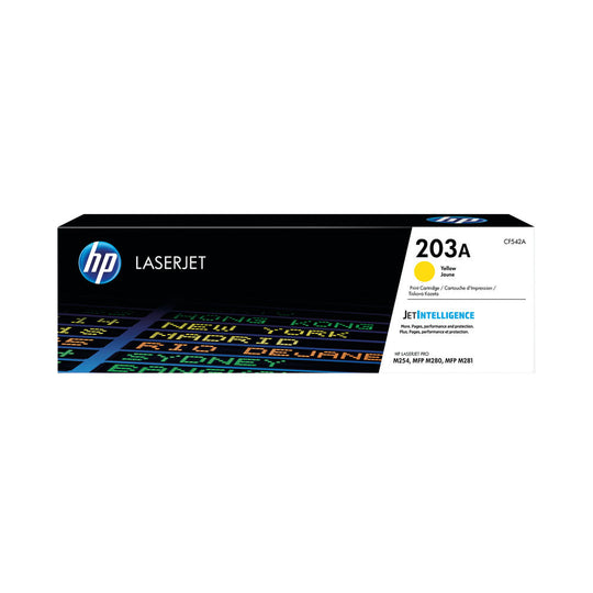 HP 203A ORIGINAL YELLOW LASER CARTRIDGE