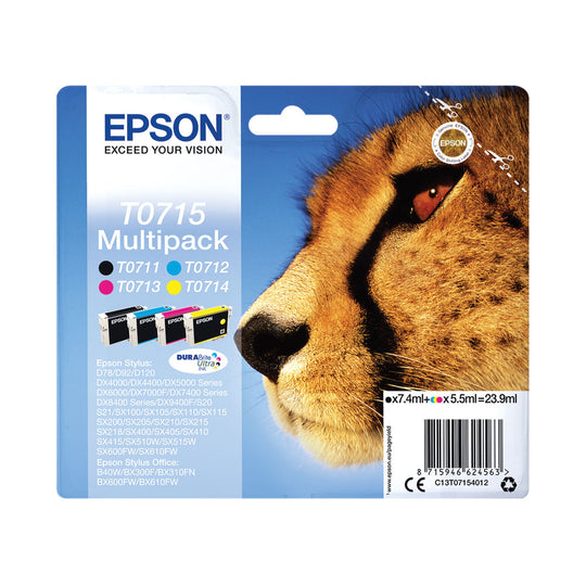 EPSON T0715 KCMY CARTRIDGE VALUE PACK