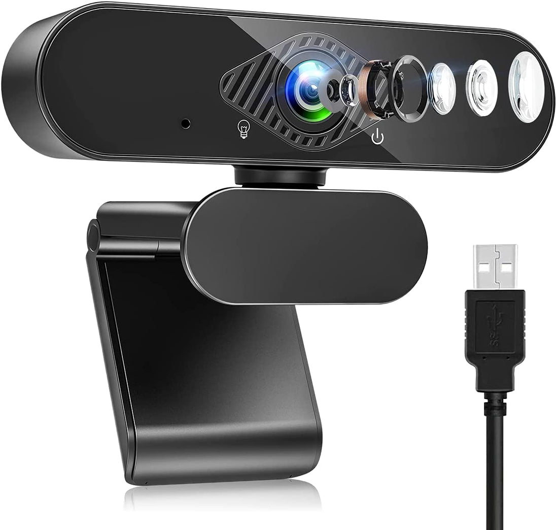 USB Webcam with Built-in Microphone