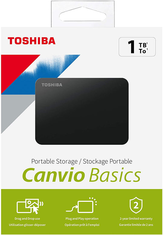 Toshiba Canvio Basics 1TB External Hard Drive