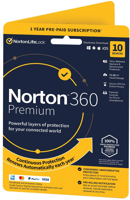 Norton Security 360 Standard 10-Device 1year | 2021 edition