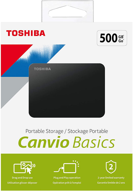Toshiba Canvio Basics 500GB External Hard Drive