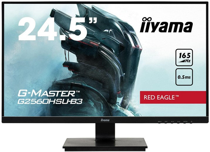 IIyama G-Master Red Eagle 24.5" Full HD TN FreeSync Premium 165Hz Gaming Monitor with Built-in Speakers - Black