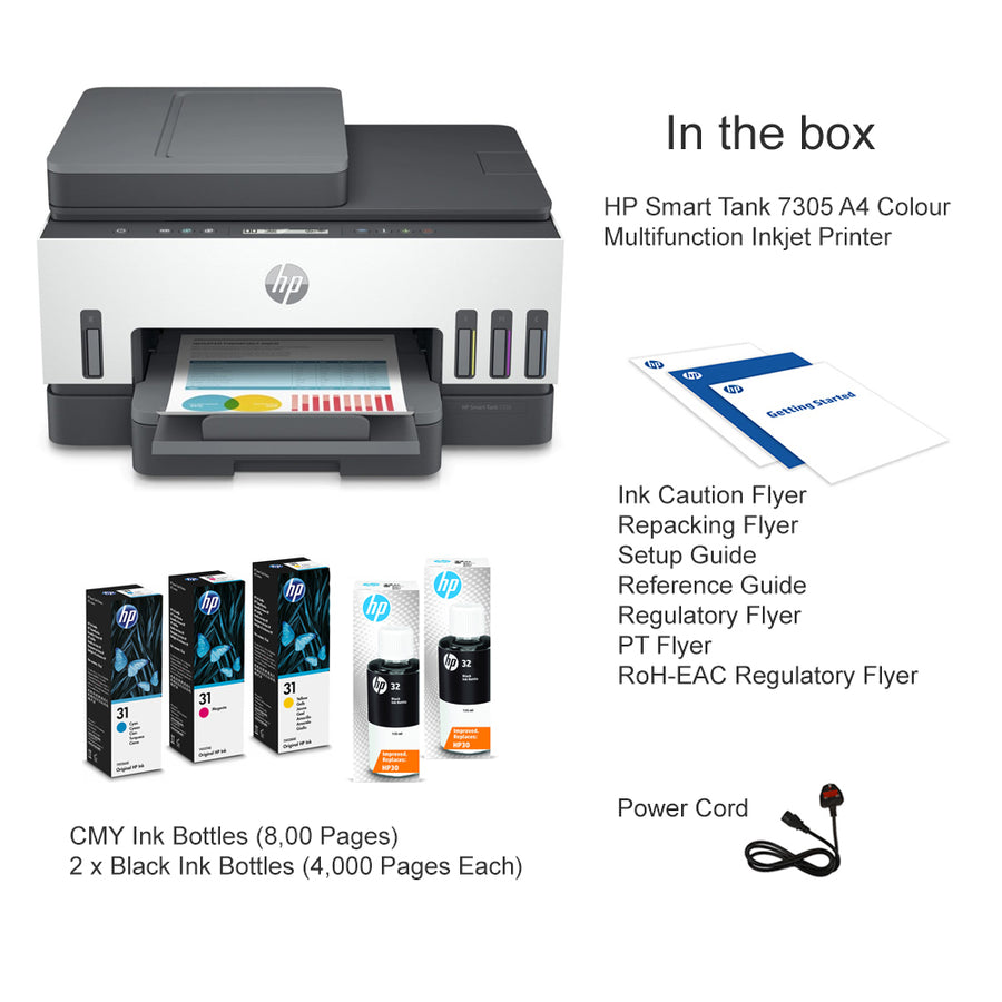 HP Smart Tank 7305 Wireless All in One Colour Printer